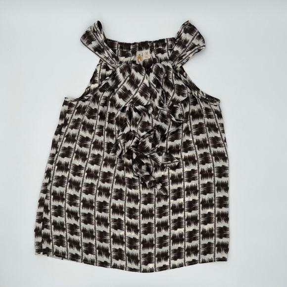 Adiva Women's Chocolate and Cream pattern Camisole Top - Picture 5 of 8